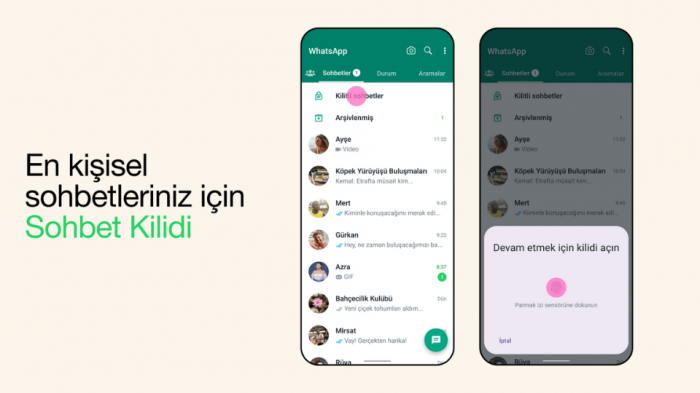 whatsapp gizli bölümü