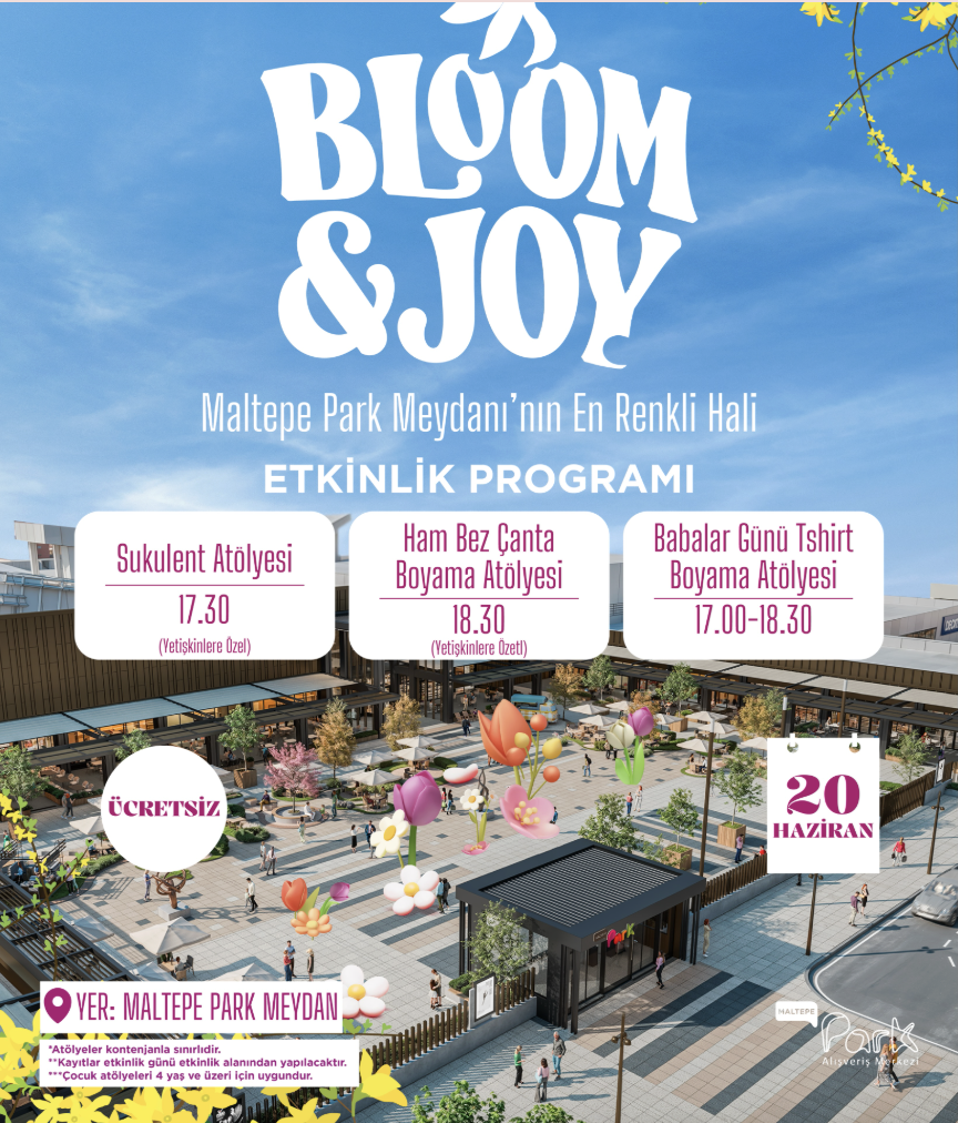 bloomjoy ücretsiz etkinlik