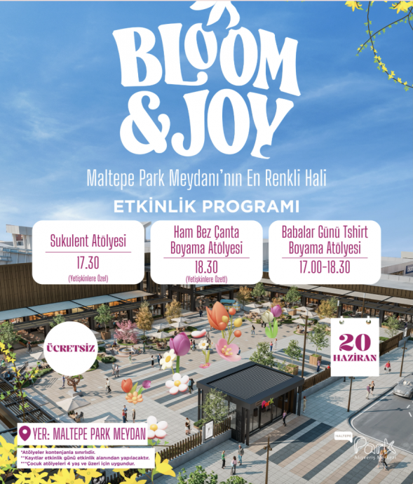 bloomjoy ücretsiz etkinlik